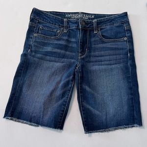 American Eagle Outfitters Jean Shorts Longer Length SZ 8